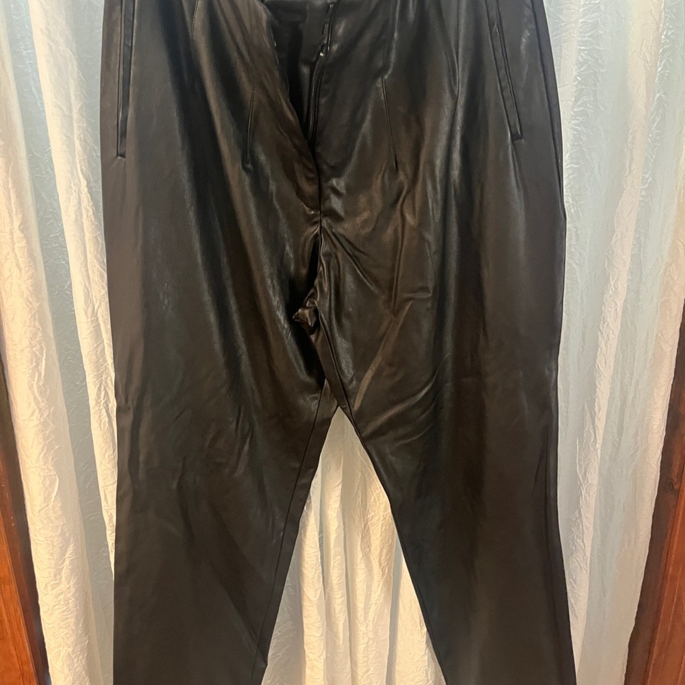 Women’s Express Black Leather Pants
